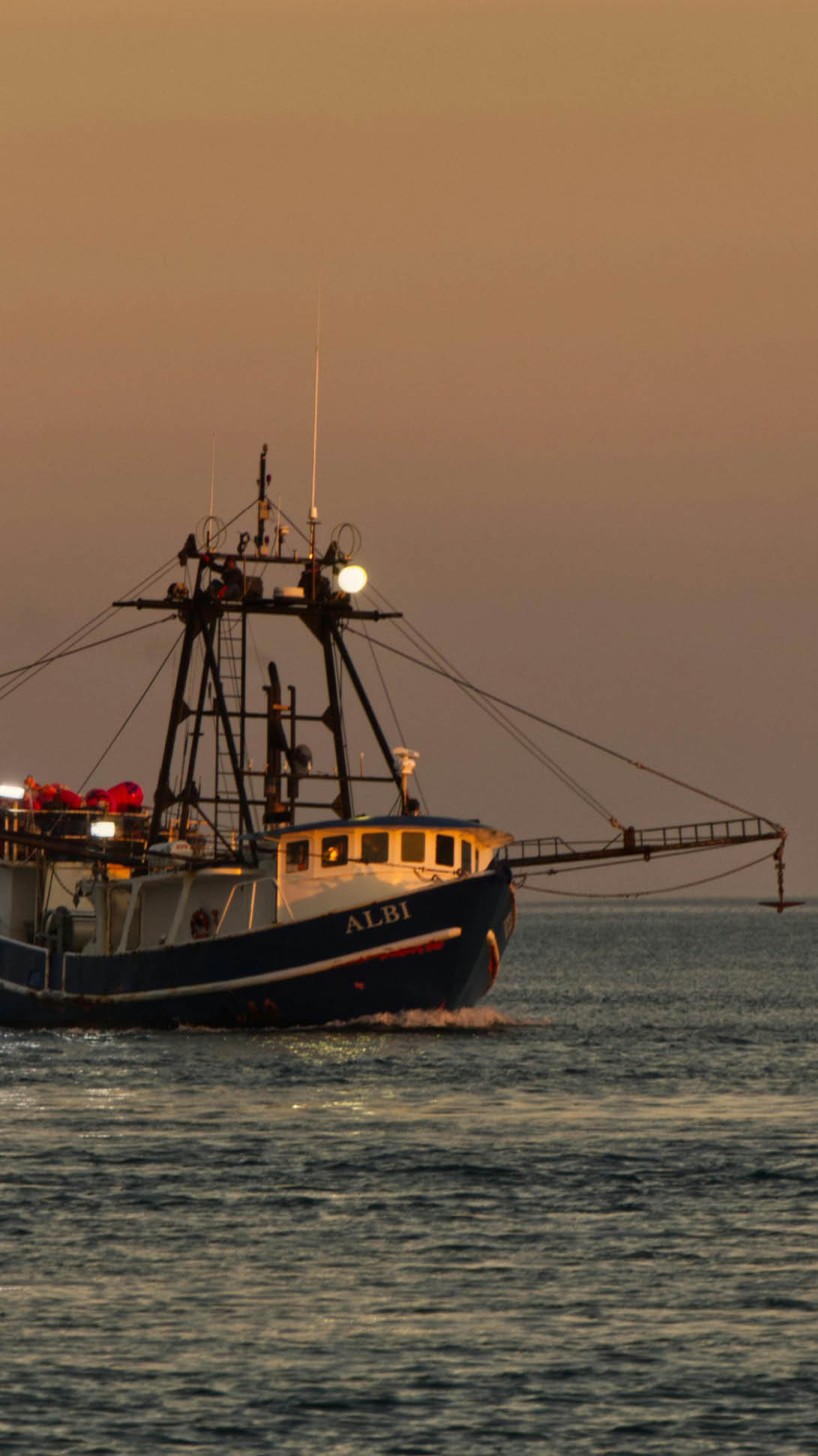 Capitaine sur un navire de pêche